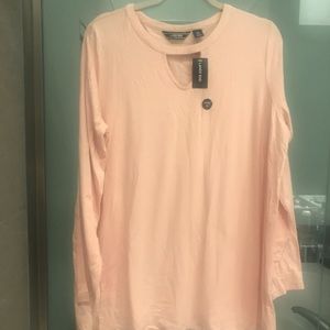 NWT LANDS’ END Blush Tunic W/ keyhole neck, Sz XL